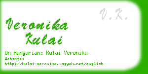 veronika kulai business card